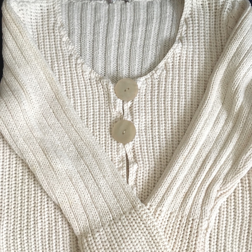 Off-white spring/fall sweater